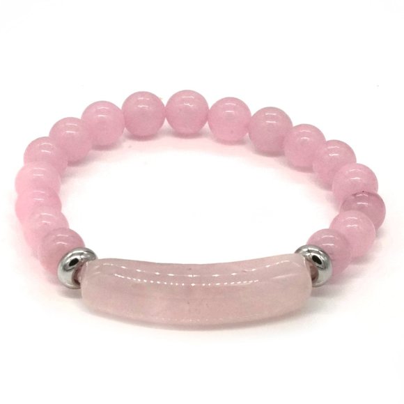 Natural Rose Quartz Bracelet. OS - Picture 3 of 3